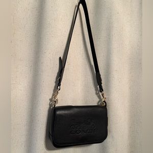 Coach Black Leather Shoulder Bag